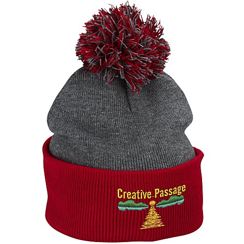 Pom Pom Knit Hat Main Image