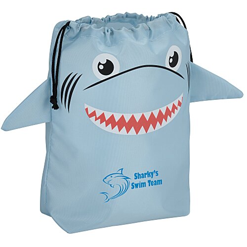 Paws and Claws Drawstring Gift Bag - Shark Main Image