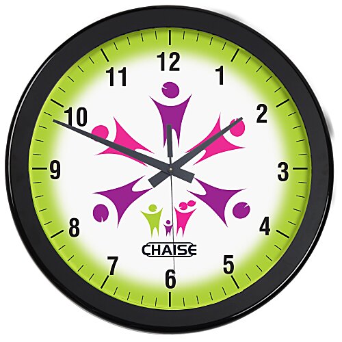 Full Color Wall Clock - 14" - Numbers Main Image