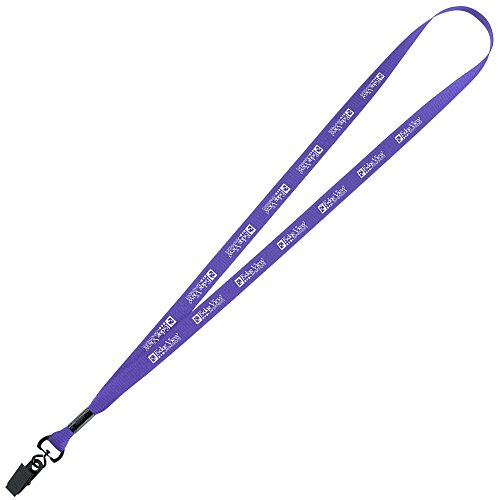 Economy Lanyard - 1/2" - Metal Bulldog Clip - 24 hr Main Image