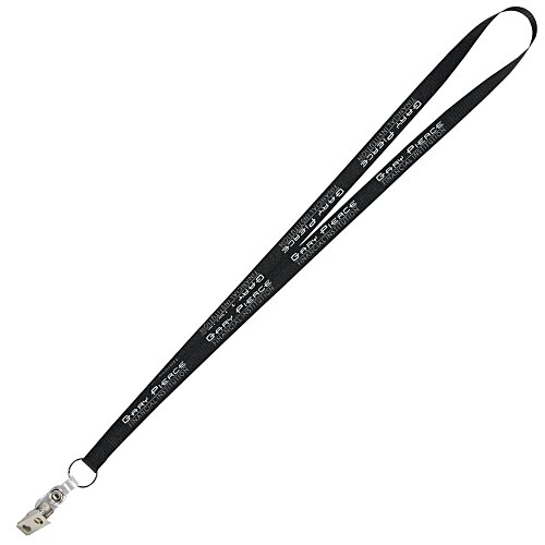 Value Lanyard - 1/2" - Snap with Metal Bulldog Clip Main Image