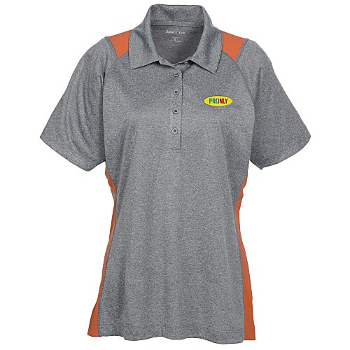 Heathered Challenger Colorblock Polo - Ladies' Main Image