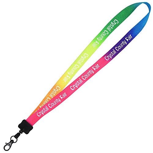Tie-Dye Multicolor Lanyard - 3/4" - Metal Lobster Claw Main Image