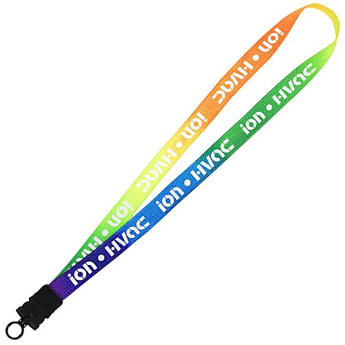 Tie-Dye Multicolor Lanyard - 3/4" - Snap Buckle Release Main Image