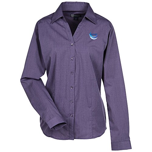 Stain Release Crossweave Shirt - Ladies' Main Image