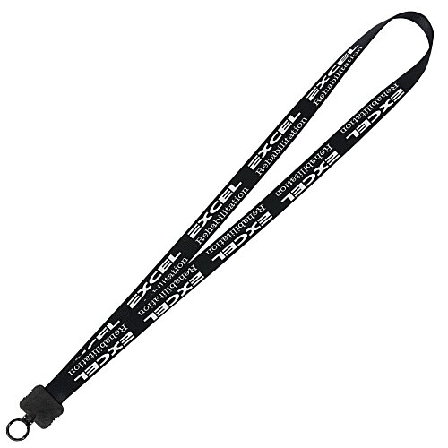 Smooth Nylon Lanyard - 3/4" - 34" - Plastic O-Ring Main Image