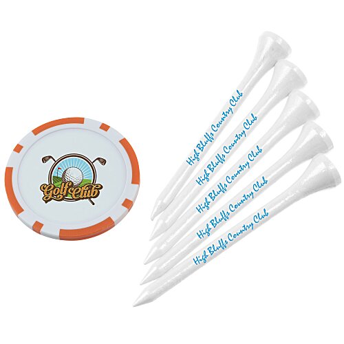 Poker Chip Tee Pack - 2 3/4 inches Main Image