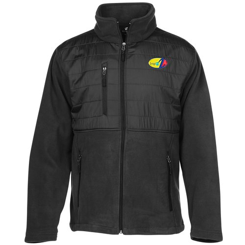 Quilted Overlay Fleece Jacket - Men's Main Image
