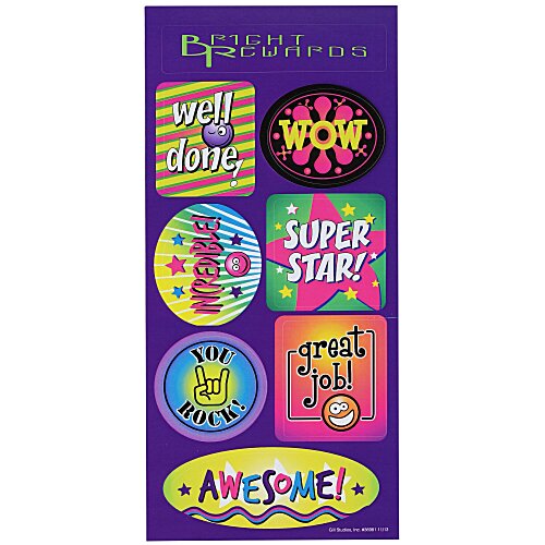 Super Kid Sticker Sheet - Wow Words Main Image
