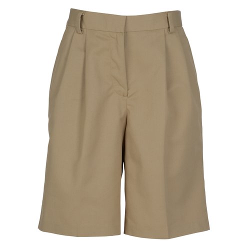 Poly/Cotton Pleated Front Transit Shorts - Ladies' Main Image