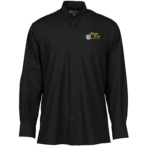 Broadcloth Banded Collar Shirt - Men's Main Image