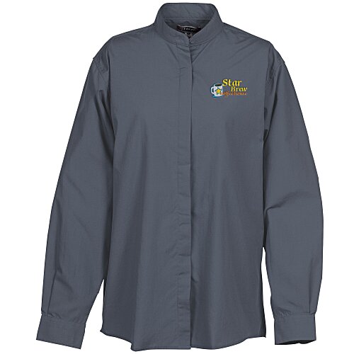 Broadcloth Banded Collar Shirt - Ladies' Main Image