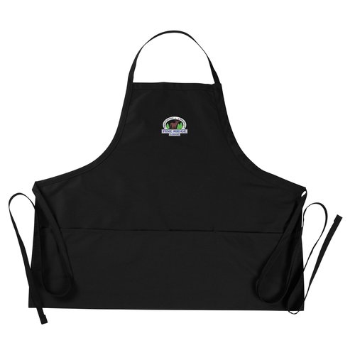 E-Z Slide Bib Apron with Three Pockets Main Image