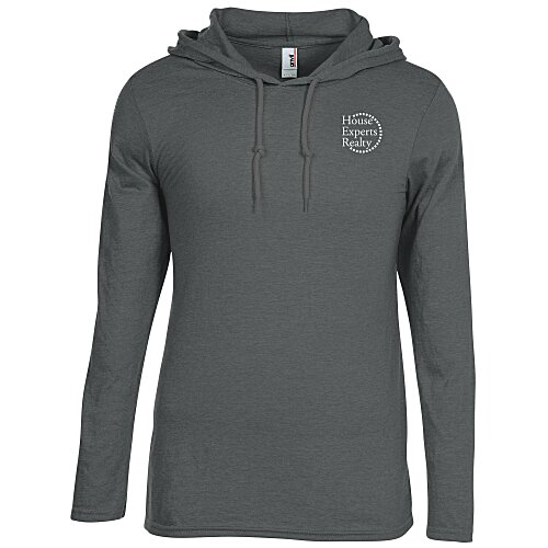 Gildan Lightweight LS Hooded T-Shirt - Men's - Screen Main Image