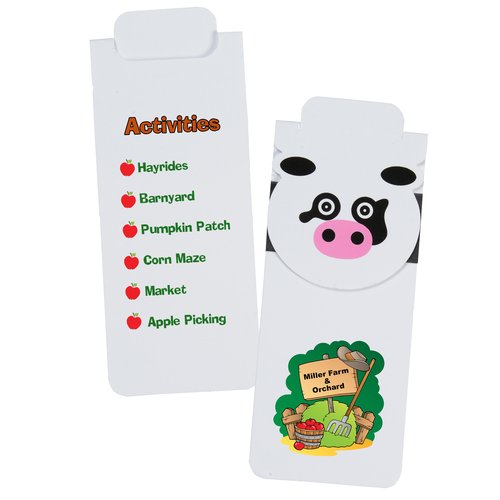 Paws and Claws Magnetic Bookmark - Cow Main Image