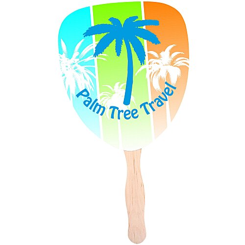 Hand Fan - Palm Leaf - Full Color Main Image