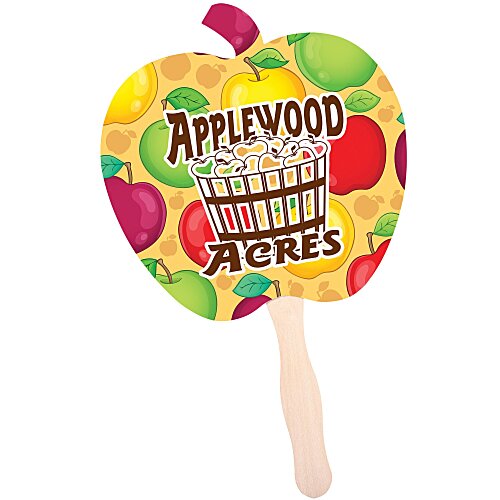 Hand Fan - Apple - Full Color Main Image