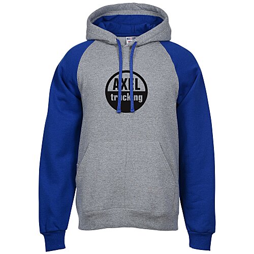 Jerzees NuBlend Colorblock Hoodie - Screen Main Image