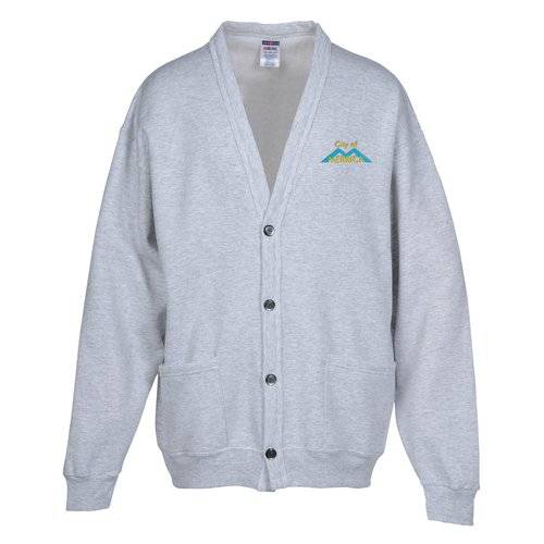 Jerzees NuBlend Cardigan Sweatshirt - Embroidered Main Image