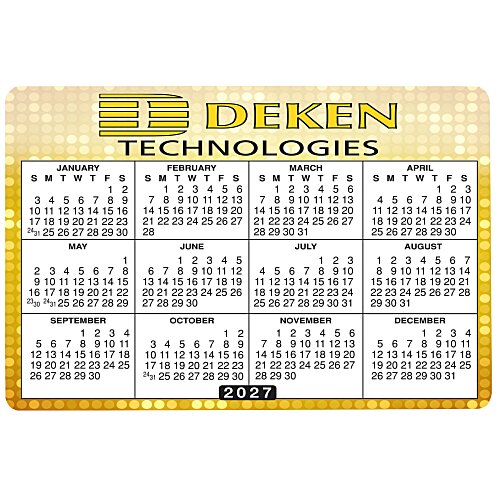 Removable Laptop Calendar - 2-3/4" x 4-1/8" - Full Color Main Image