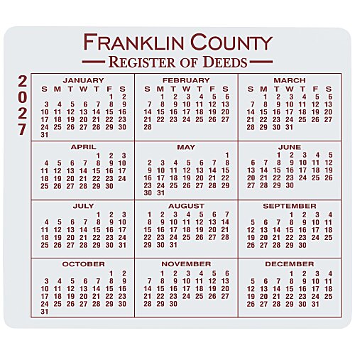 Removable Laptop Calendar - 3-1/4" x 3-3/4" Main Image