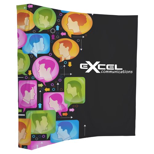 Splash Curved Floor Display - 7' - Wrap Graphics - Replacement Graphic Main Image