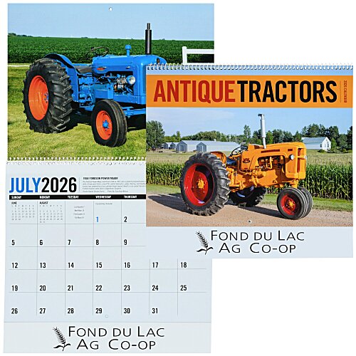 Antique Tractors Calendar Main Image