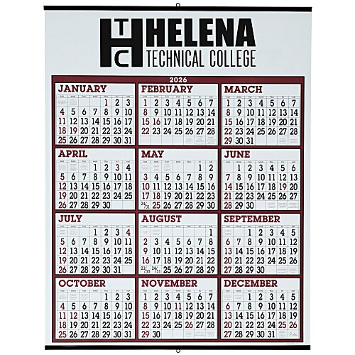 Big Number Span-A-Year Wall Calendar Main Image