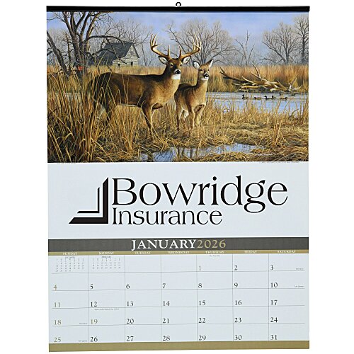 Wildlife Art Large Wall Calendar Main Image