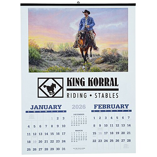 American West Calendar with 2-Month View Main Image