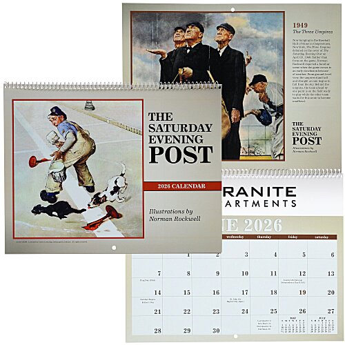 The Saturday Evening Post Large Wall Calendar Main Image