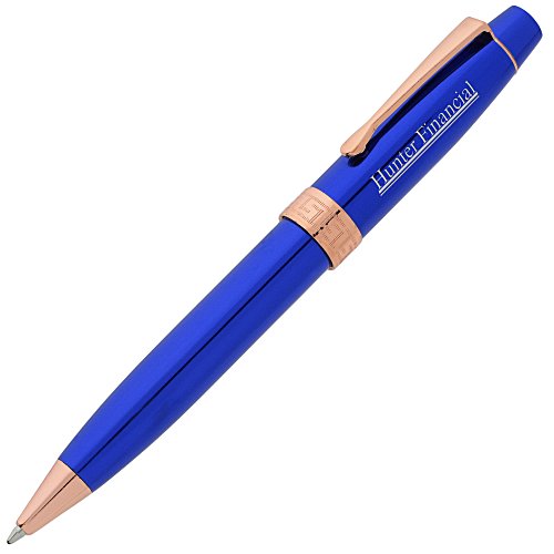 Showstopper Twist Metal Pen - Rose Gold - Laser Engraved Main Image