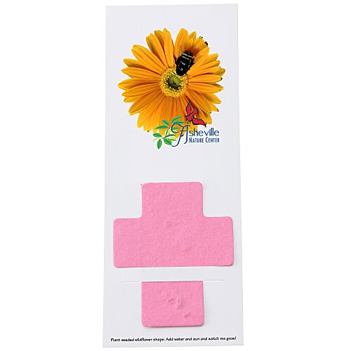 Plant-A-Shape Flower Seed Bookmark - Cross - 24 hr Main Image