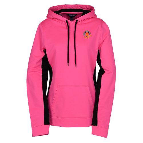 Performance Fleece Colorblock Hoodie - Ladies' - Embroidered Main Image