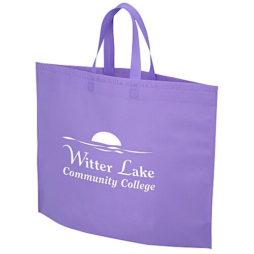 Heat Seal Bottom Gusset Tote - 15 inches x 20 inches Main Image