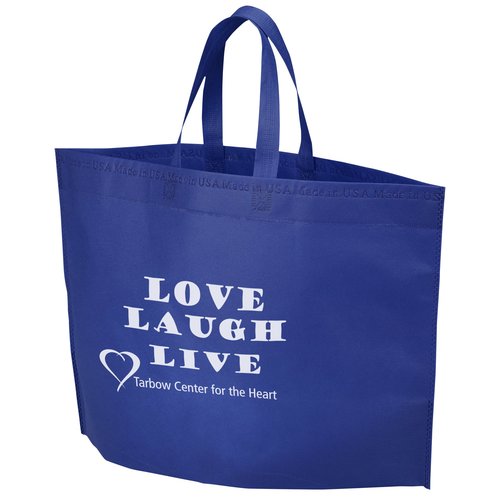 Heat Seal Bottom Gusset Tote - 13 1/2 inches x 20 inches Main Image