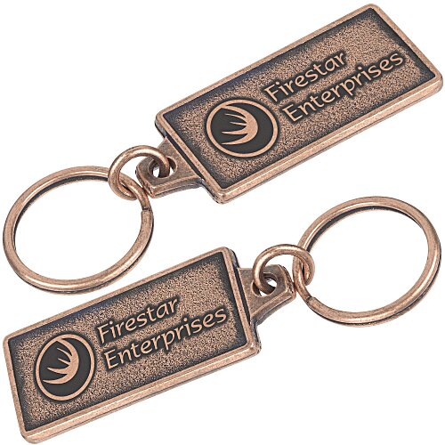 Camden Metal Keychain - Rectangle Main Image