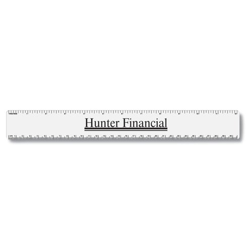 Ruler - White Plastic - 12" Main Image
