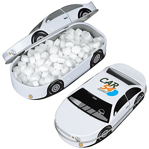 Race Car Mint Tin - White Main Image