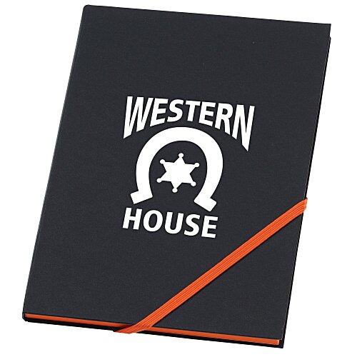 Neon Angled Elastic Notebook - 8-3/8 inches x 5-5/8 inches Main Image