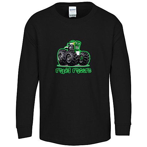 Gildan 5.3-oz Cotton LS T-Shirt - Youth - Full Color - Color Main Image