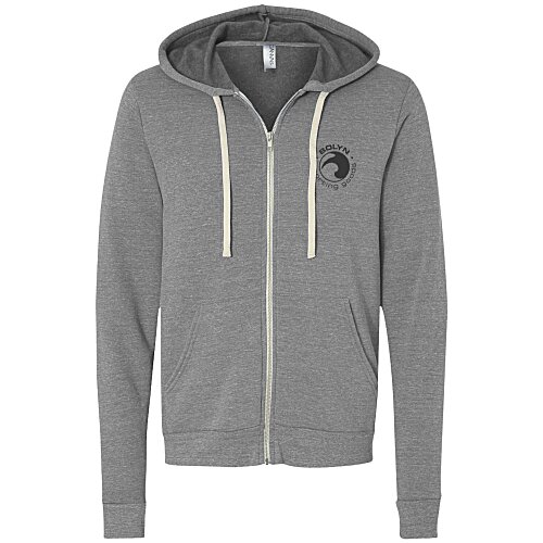 Bella+Canvas Tri-Blend Sponge Fleece Full-Zip Hoodie - Screen Main Image