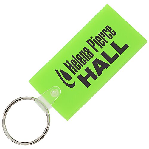 Large Rectangle Soft Keychain - Translucent Main Image