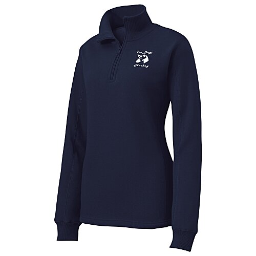 Feminine Fit 1/4-Zip Sweatshirt - Ladies' - Screen Main Image