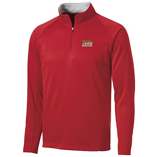 Athletic 1/4-Zip Fleece Pullover - Embroidered Main Image