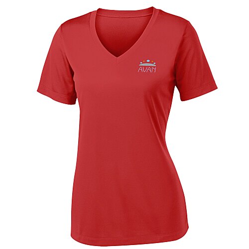 Contender Athletic V-Neck T-Shirt - Ladies' - Embroidered Main Image