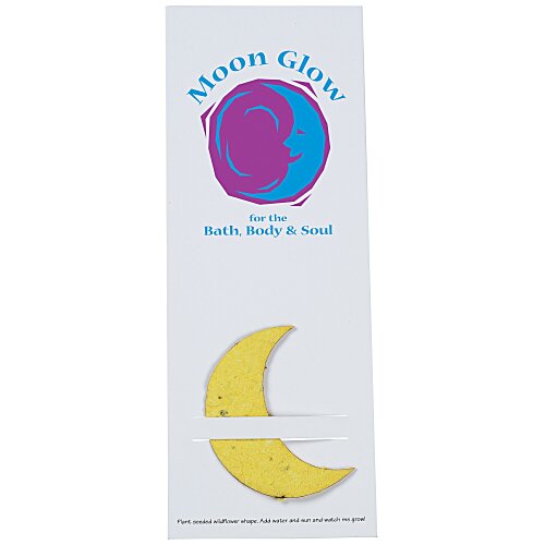 Plant-A-Shape Flower Seed Bookmark - Crescent Main Image