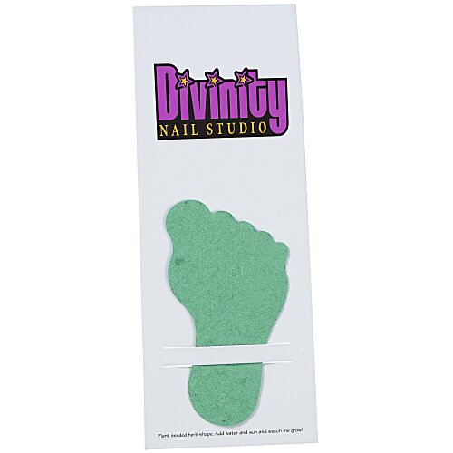 Plant-A-Shape Herb Garden Bookmark - Footprint Main Image