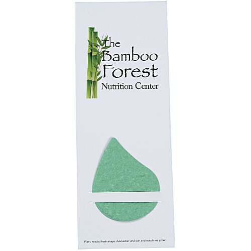 Plant-A-Shape Herb Garden Bookmark - Teardrop Main Image