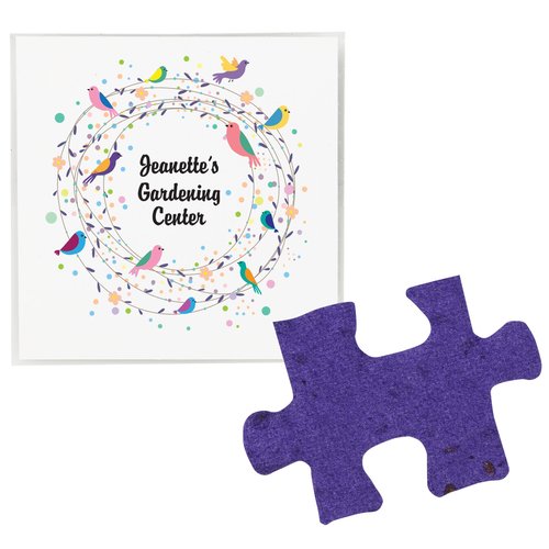 Plant-A-Shape Flower Seed Packet - Puzzle Piece Main Image